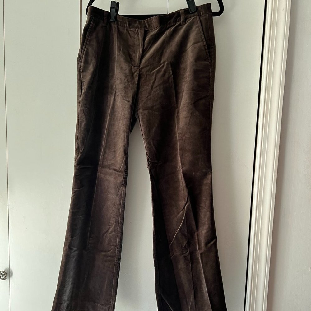 EUC! Loft Brown Corduroy Trouser Pants - Size 8